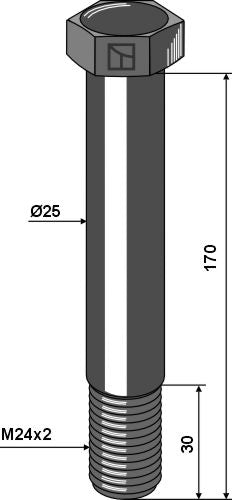 Bolt M24x2 - 10.9