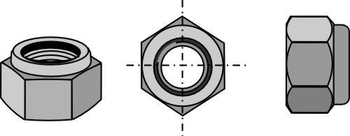 Self-locking hexagon nut - M14x1,5