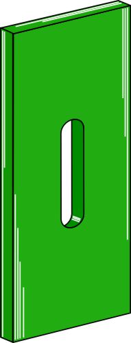 Greenflex plastic scraper for packer rolls