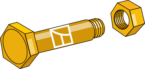 Bolt with self-locking nut