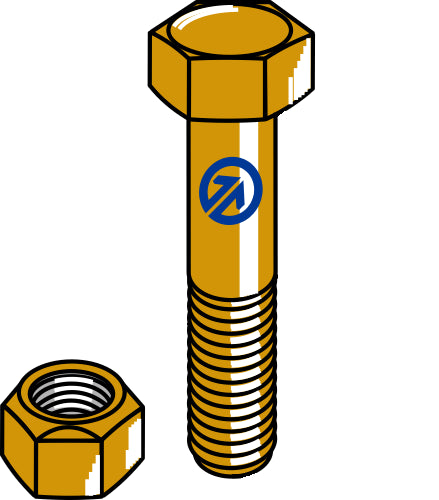 Bolt with self-locking nut -  5/16''