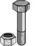 Hexagon bolt M10x1,5x70 with self-locking nut