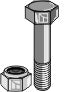 Hexagon Bolt M12x1,75x100 with self-locking nut