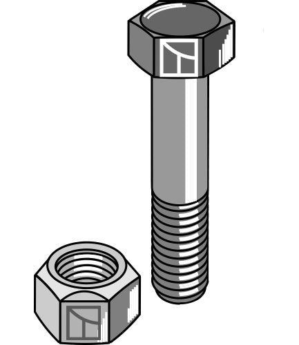 Hexagon Bolt M12x1,75x45 with self-locking nut