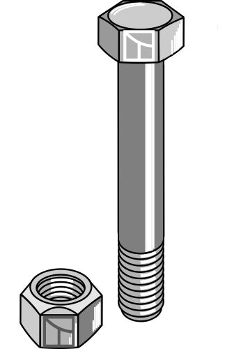 Bolt with self-locking nut - 10.9