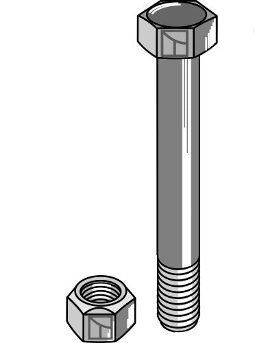 Bolt with nut M14x1,5 - 10.9