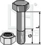 Hexagon Bolt M14x2x120 with self-locking nut