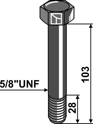 Bolt - 5/8''UNF