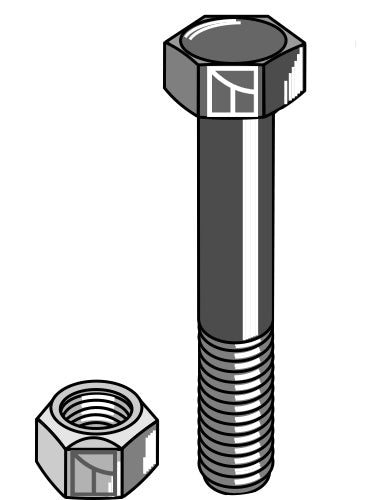 Hexagon Bolt M20x2,5x110 with self-locking nut