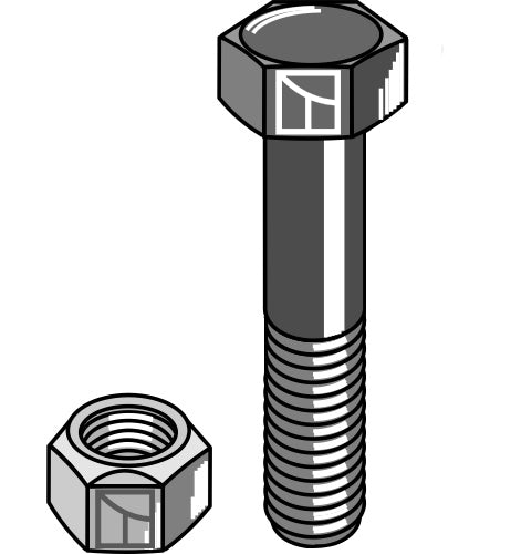 Hexagon Bolt M20x1,5x80 with self-locking nut