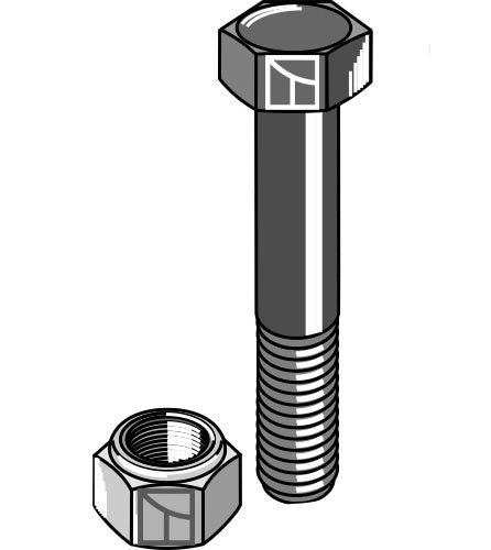 Bolt with self-locking nut - M20 - 10.9