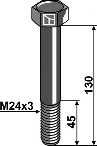 Bolt M24x3x130 - 10.9