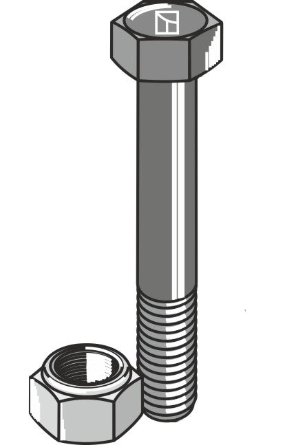Bolt with self-locking nut - 7/16''UNF