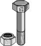 Hexagon Bolt M8x1,25x40 with self-locking nut