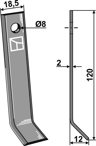 Y-blade 120x18,5mm
