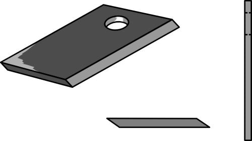Rotary mower blade 90x50mm