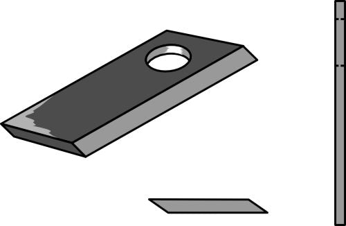 Rotary mower blade 90x39mm