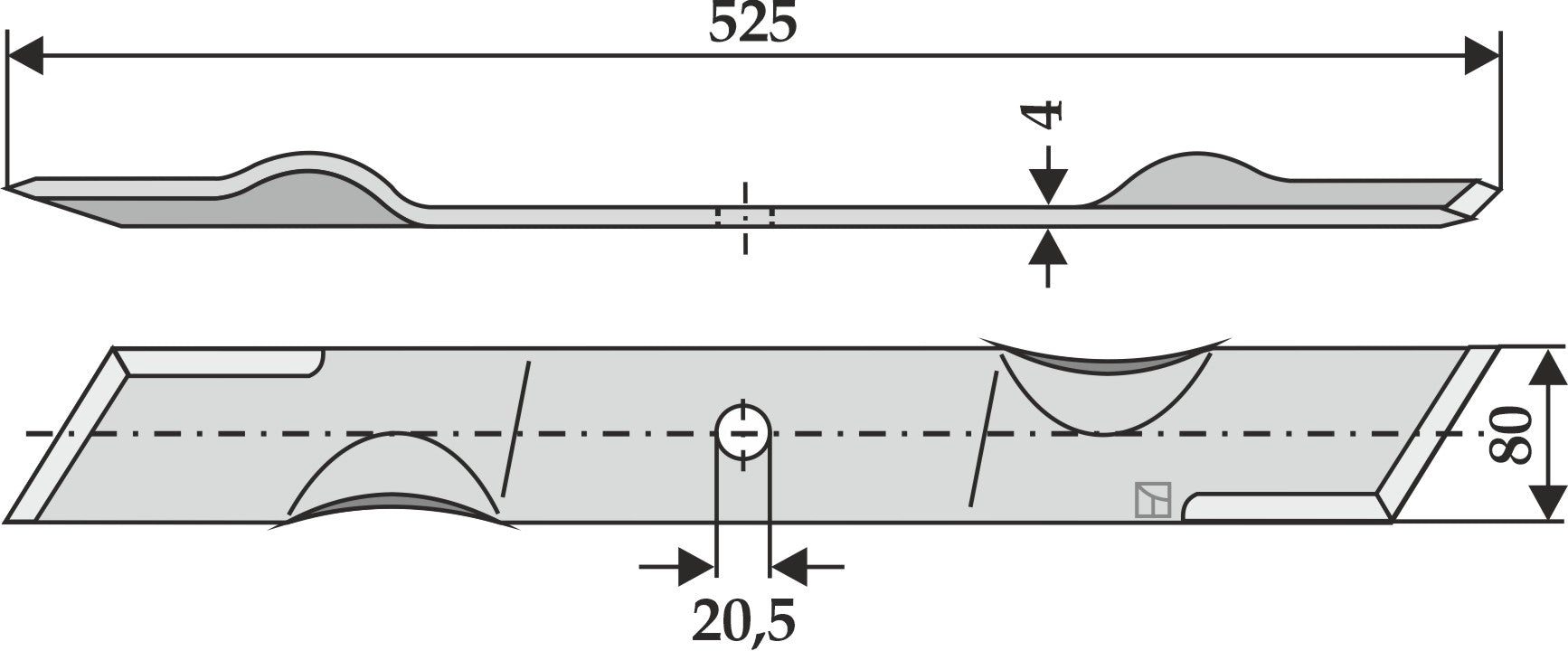 Mover-blade 525mm