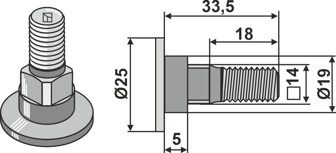Blade bolt