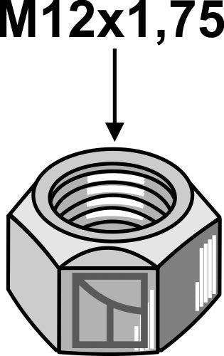 Self-locking nut - M12x1,75