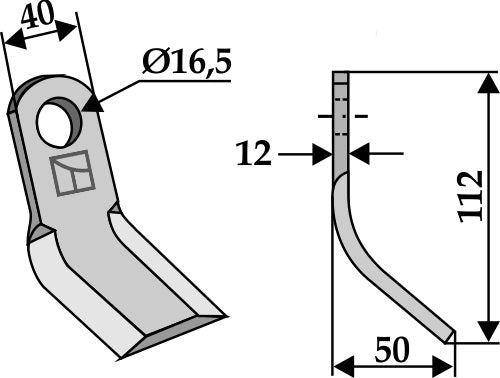 Y-blade 112x40mm