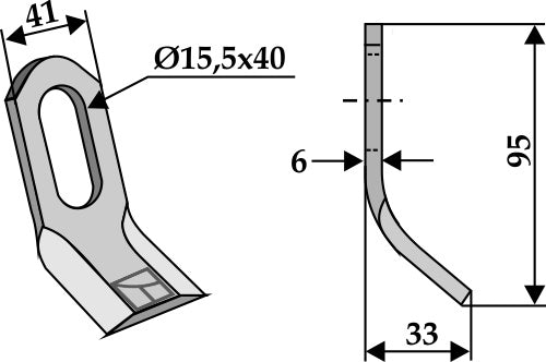 Y-blade 95x41mm
