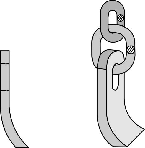 Blade with chain
