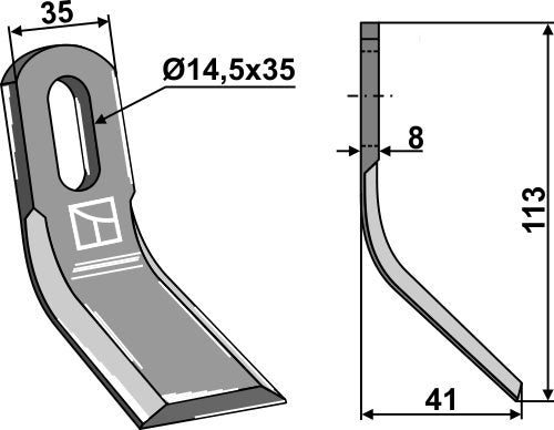 Y-blade 113x35mm