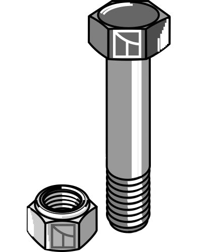 Hexagon Bolt M14x2x65 with self-locking nut