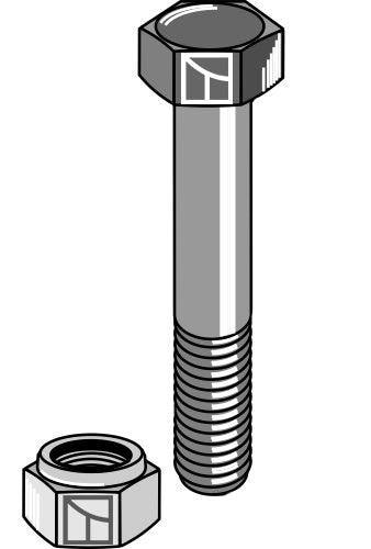 Hexagon Bolt M16x1,5x110  with self-locking nut