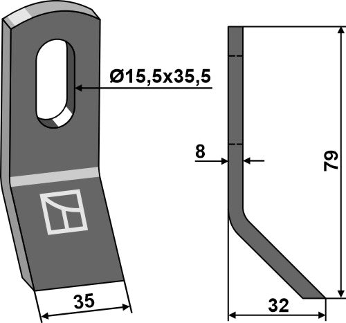 Y-blade 79x35mm