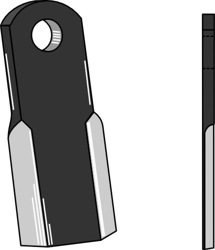 Straight blade 115x40mm