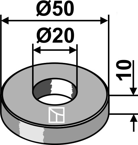Washer Ø50x10xØ20