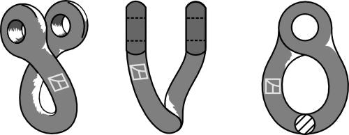 Twisted shackle