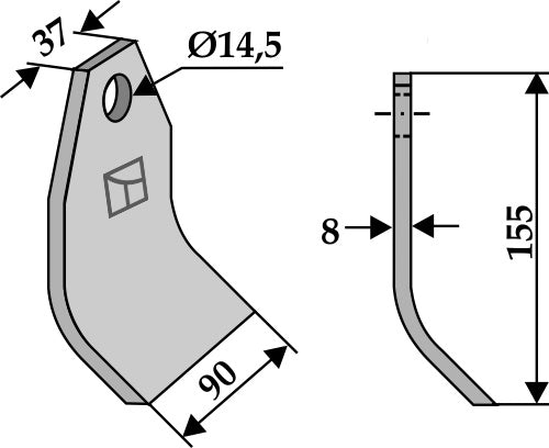 Flail 195x90mm