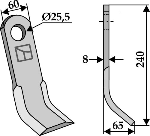Y-blade 240x60mm