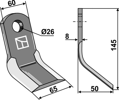 Y-blade 145x60mm - new model