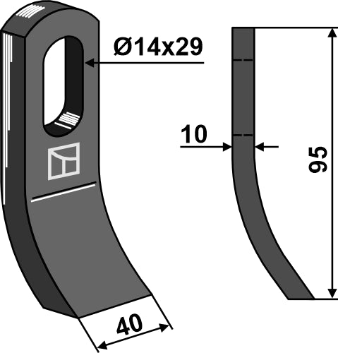 Flail 95x40mm