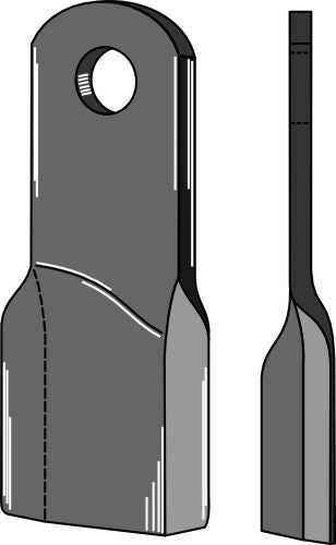 Twisted blade 210x70mm
