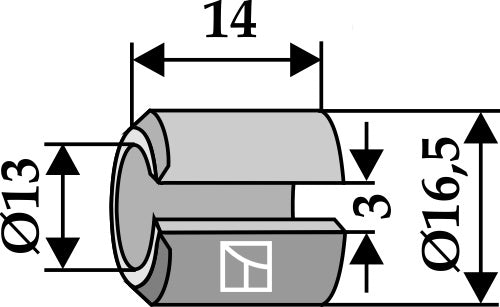 Clamping bush 14xØ13xØ16,5