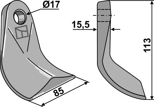 Blade 113x85mm
