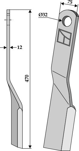 Flail 470x75mm