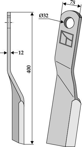 Flail 400x75mm