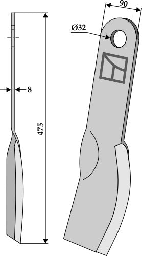 Flail 475x90mm
