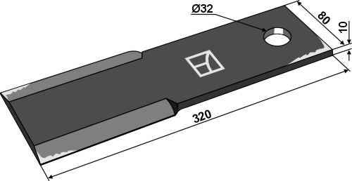 Mover-blade 320mm