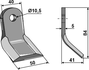 Y-blade 84x40mm