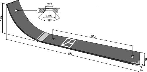 Skid 790mm