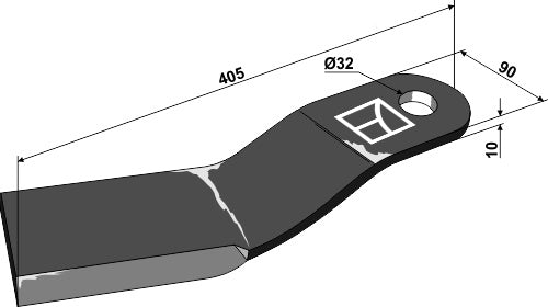 Mover-blade 405mm - left