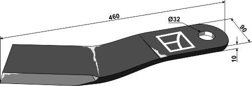 Mover-blade 460mm - left