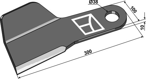 Blade 300mm, right